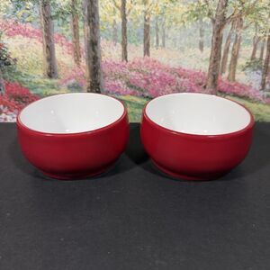 KitchenAid Set of 2 Ramekins - Red 1 Cup / 8 oz Oven Freezer Microwave Safe